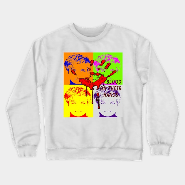 Diana Blood On Their Hands Crewneck Sweatshirt by Badsy